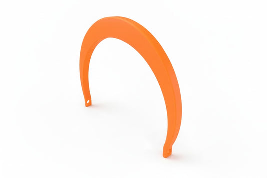 BANJOR HAKO Handtaschengriff in Orange, auffälliger 3D-gedruckter Griff für moderne Statement Handtaschen